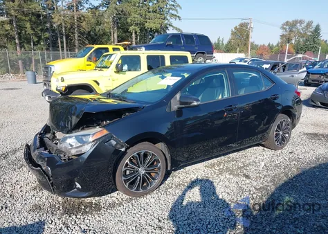 2015 Toyota Corolla S Plus из США, поврежденный, VIN 5YFBURHE2FP350861